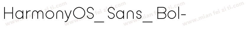 HarmonyOS_ Sans_ Bol字体转换